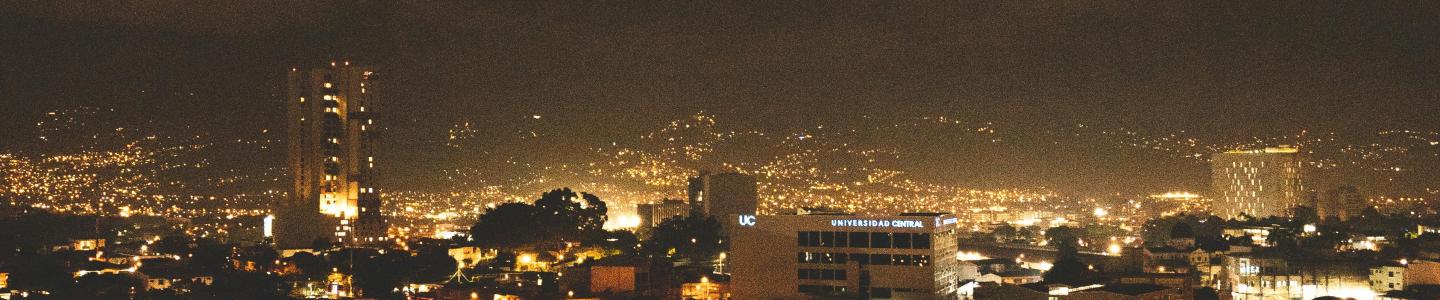 san jose city high view at night